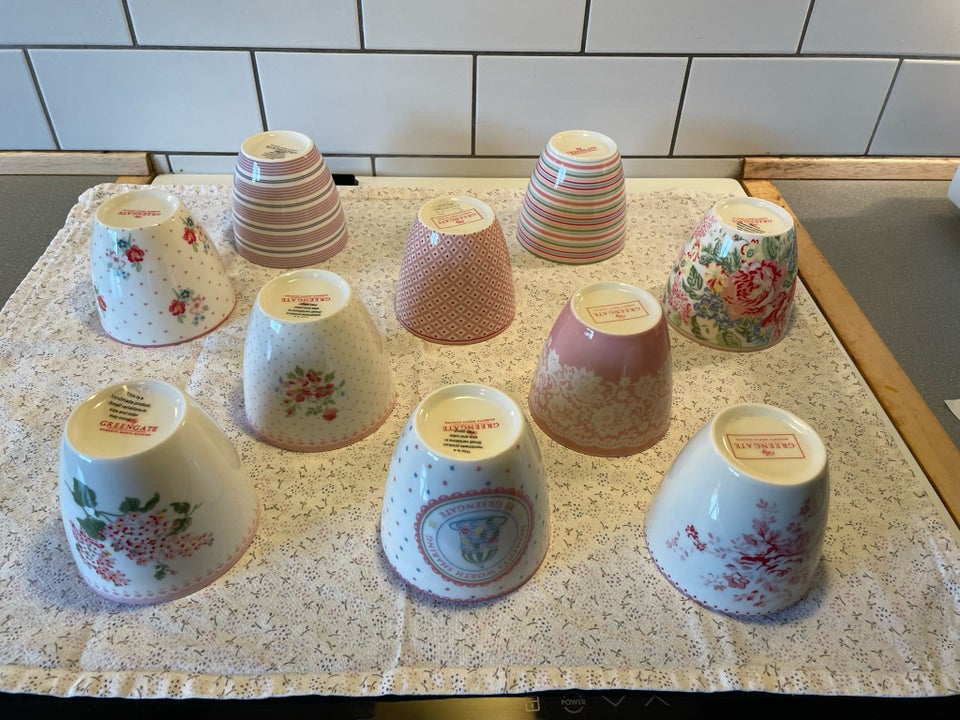 Porcelæn, Lattekopper , Greengate