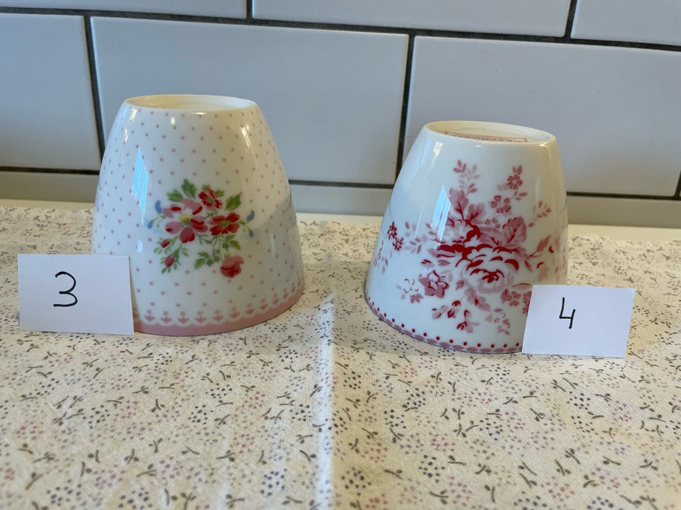 Porcelæn, Lattekopper , Greengate