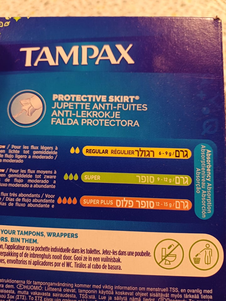 Andet, Tamponer, Tampax