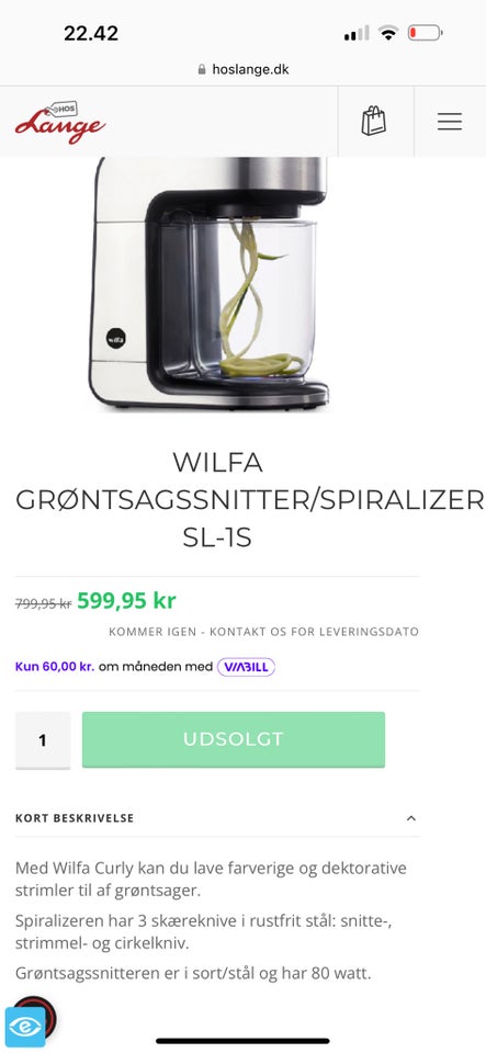 Spiralizer / grøntsagssnitter