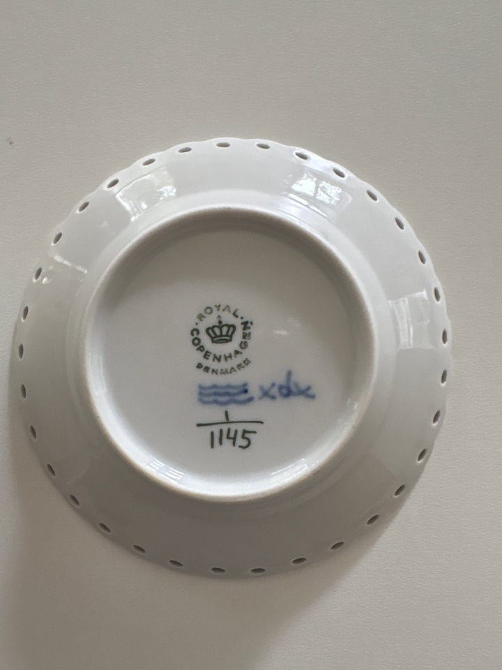 Porcelæn, Smørkop, tallerken