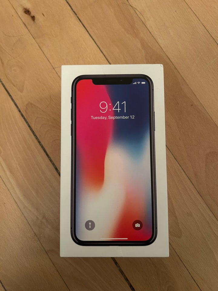 iPhone X, 64 GB, sort