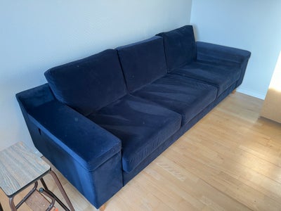 Sofa fløjl 3 pers