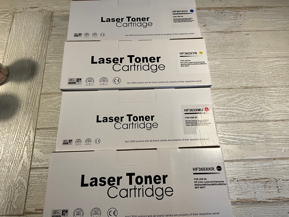 Lasertoner m farve Hp