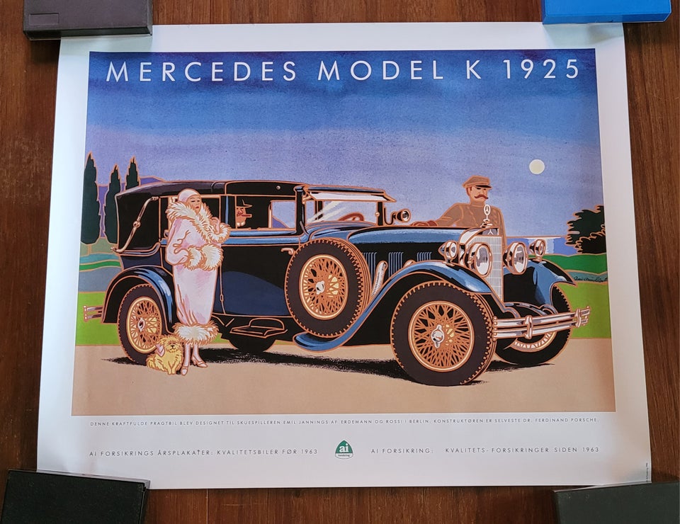 Plakat, motiv: Mercedes model k