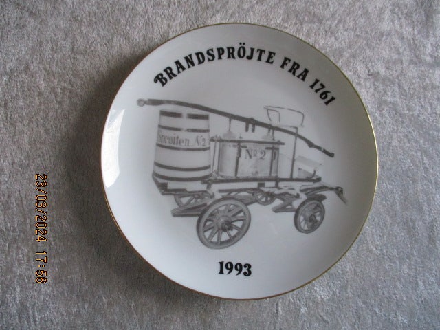 Porcelæn Platter Brandsprøjter