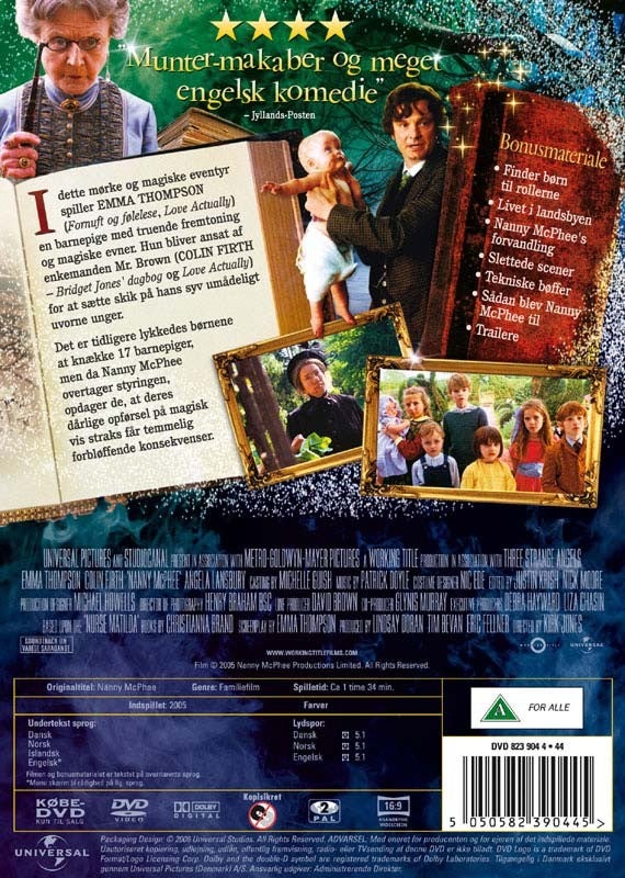 Nanny McPhee, DVD, andet