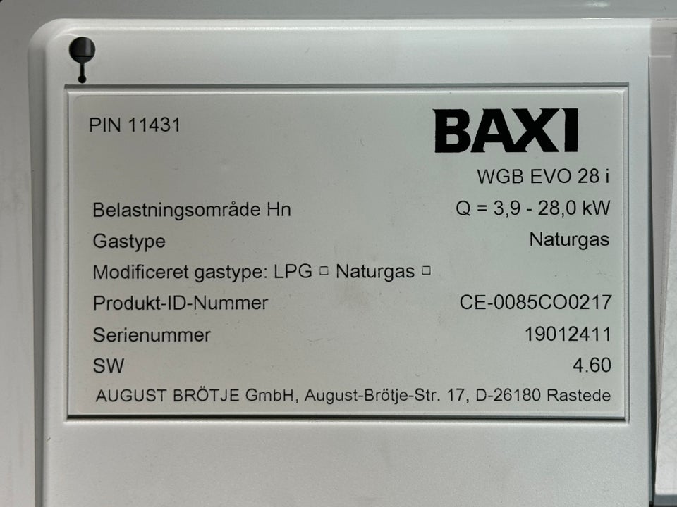 Gasfyr, BAXI