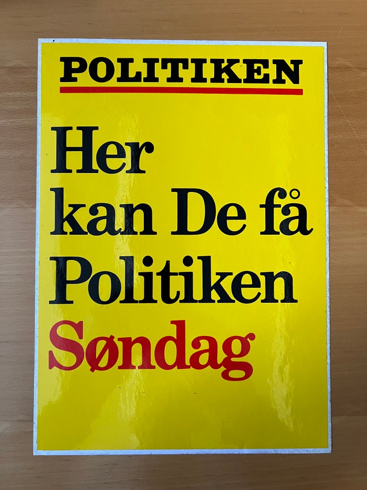 Klistermærker, Politikken