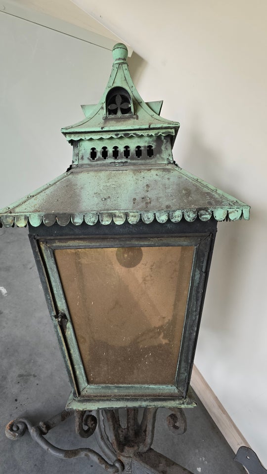 Udendørs lampe, Kobber og jern, 150