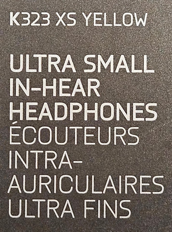 in-ear hovedtelefoner, AKG, K323