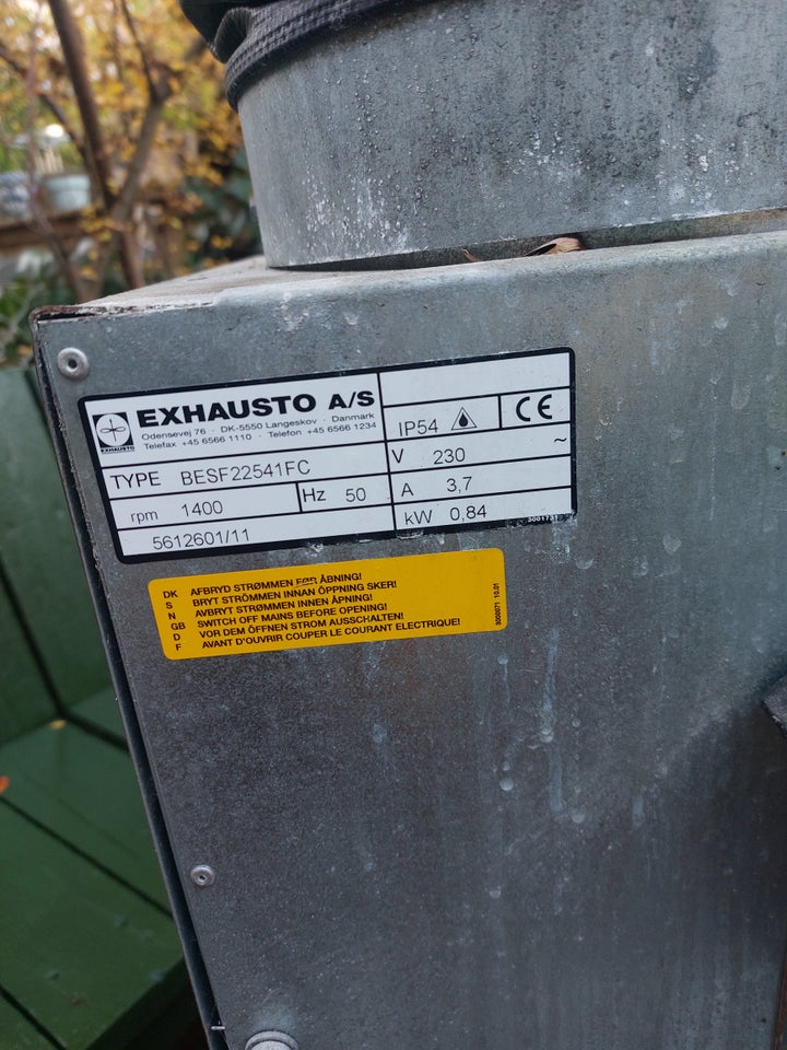 Kanalventilator, Exhausto BESF