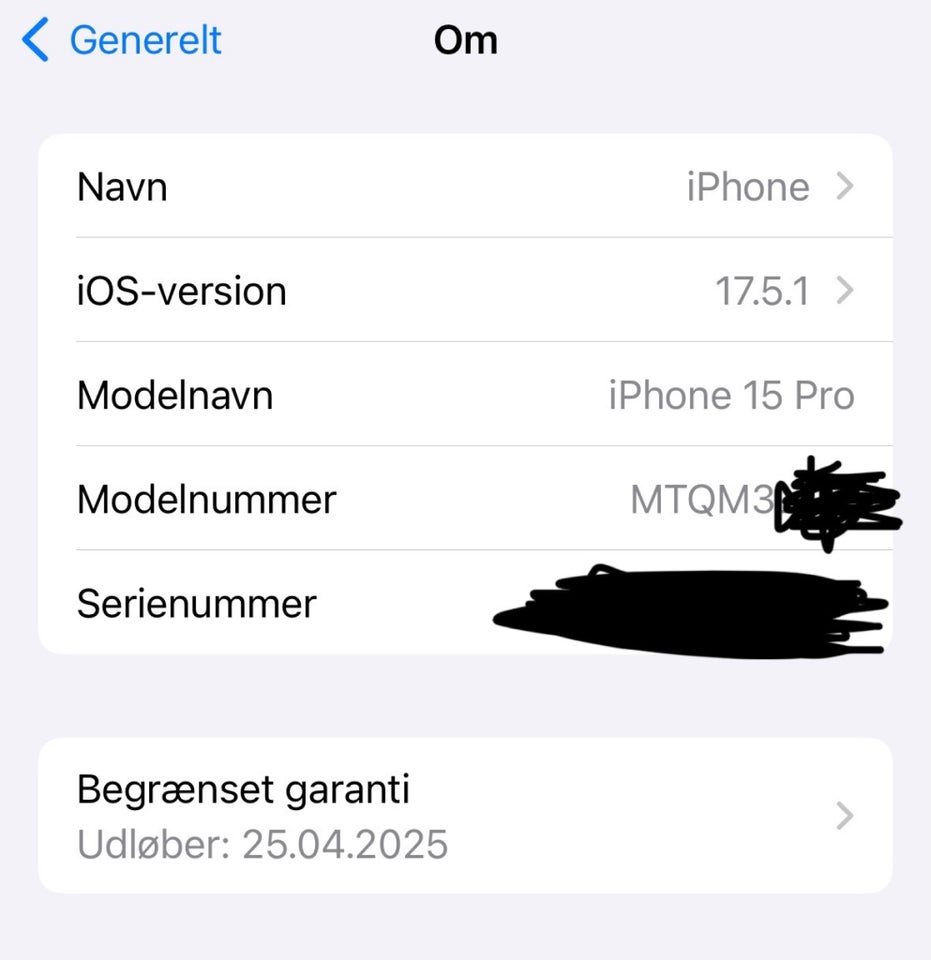 iPhone 15 Pro 128 GB sort