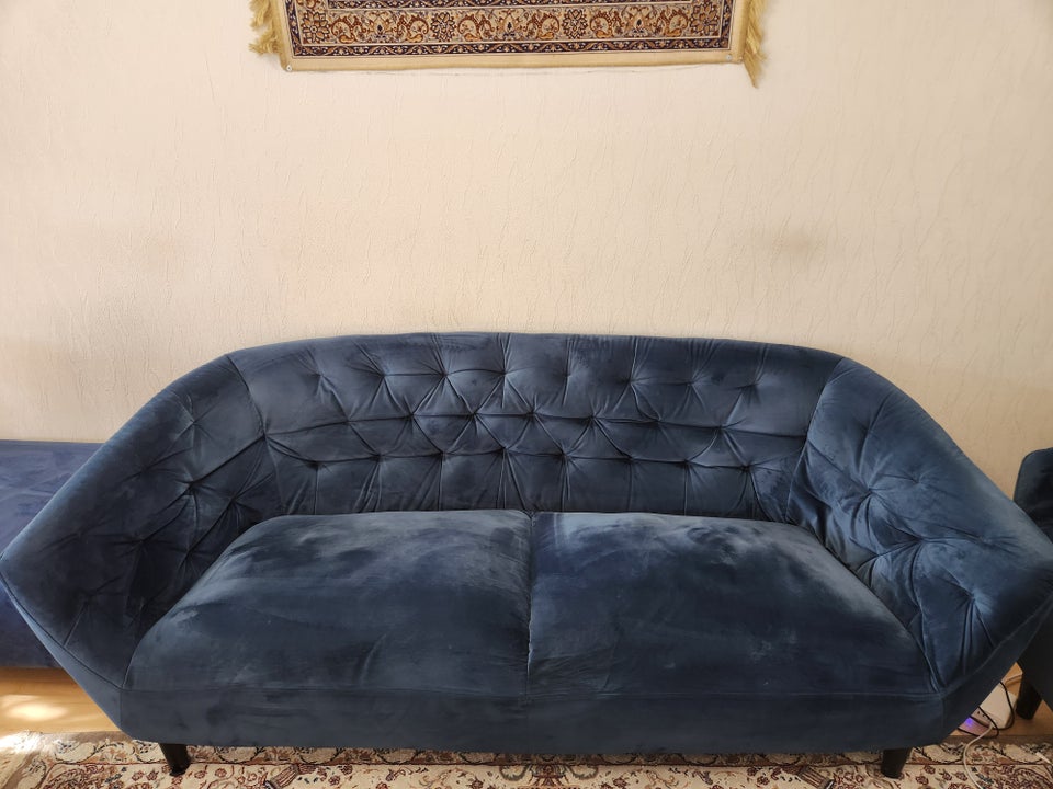 Sofa, velour, 5 pers.