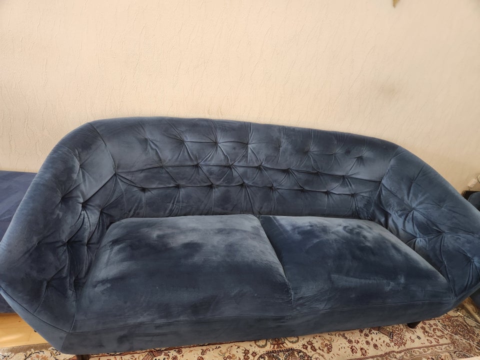 Sofa, velour, 5 pers.