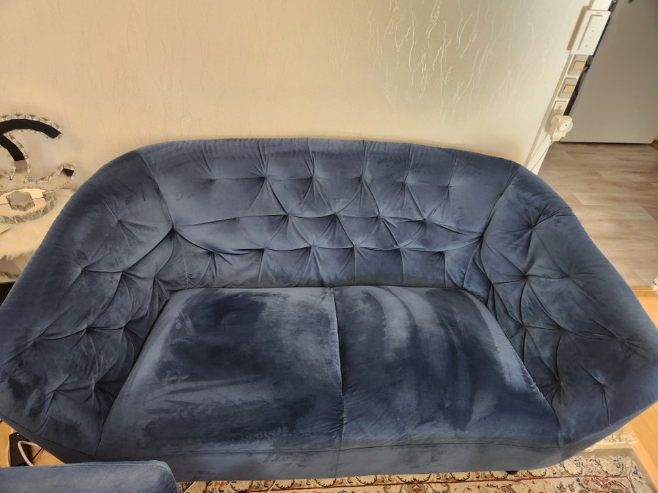 Sofa, velour, 5 pers.