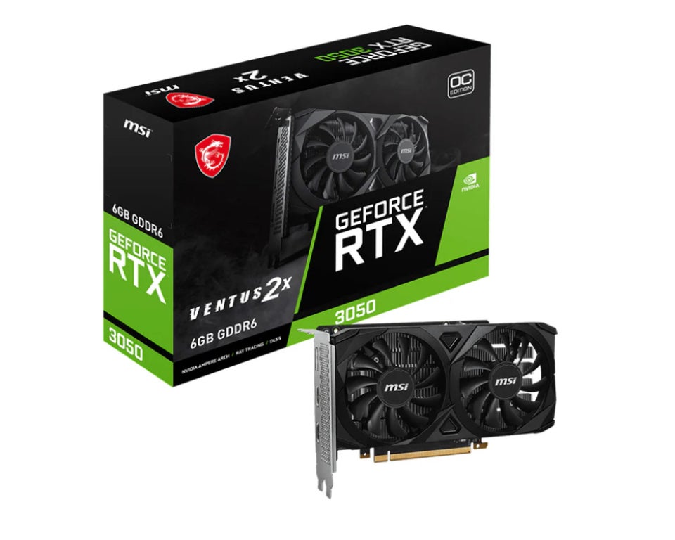 RTX 3050 MSI Ventus 2x, 8 GB RAM,