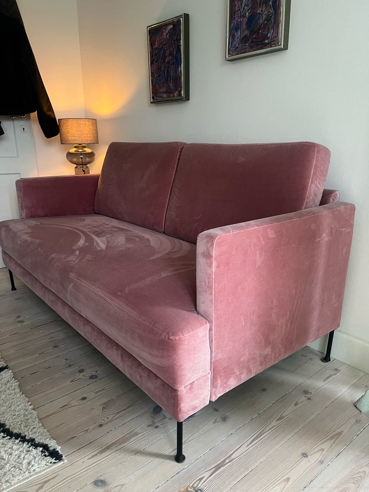 Sofa, velour, 3 pers.