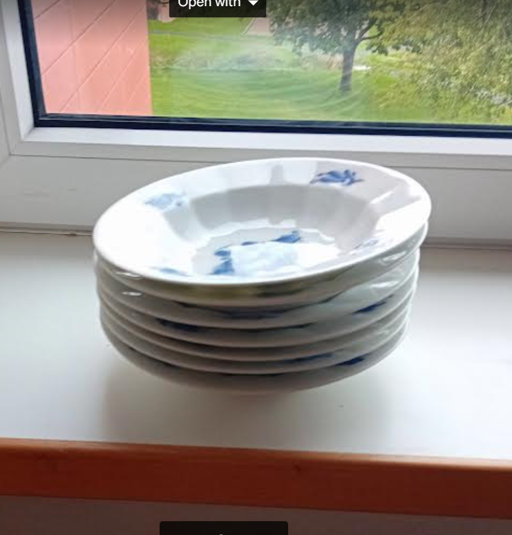 Porcelæn Blå blomst 10/8547