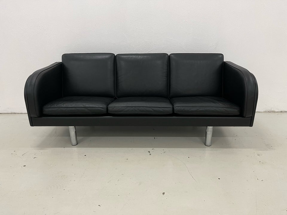 Sofa, læder, 3 pers.