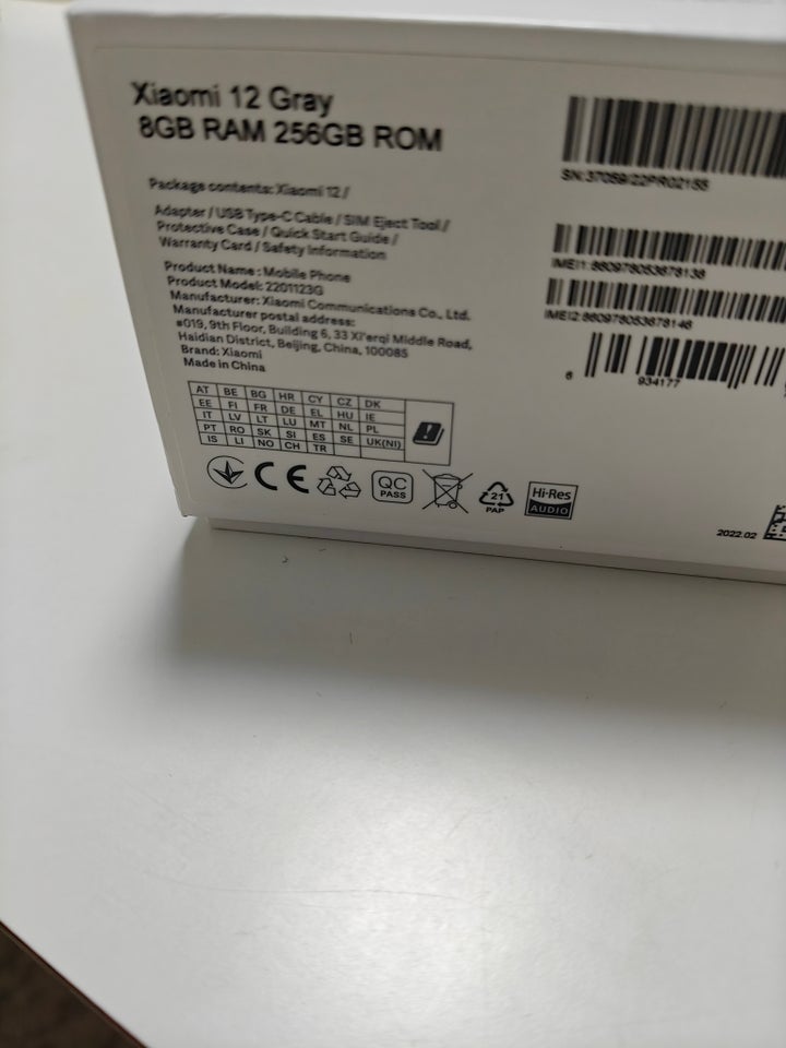 Xiaomi 12 5G 256GB, 256 GB , Perfekt