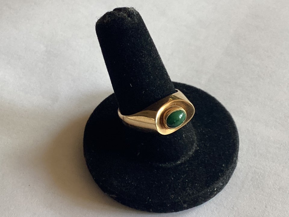 Fingerring guld Chrysopras