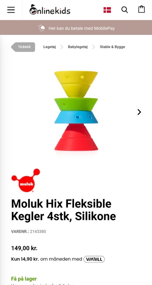 Fleksible kegler 4 stk Silikone