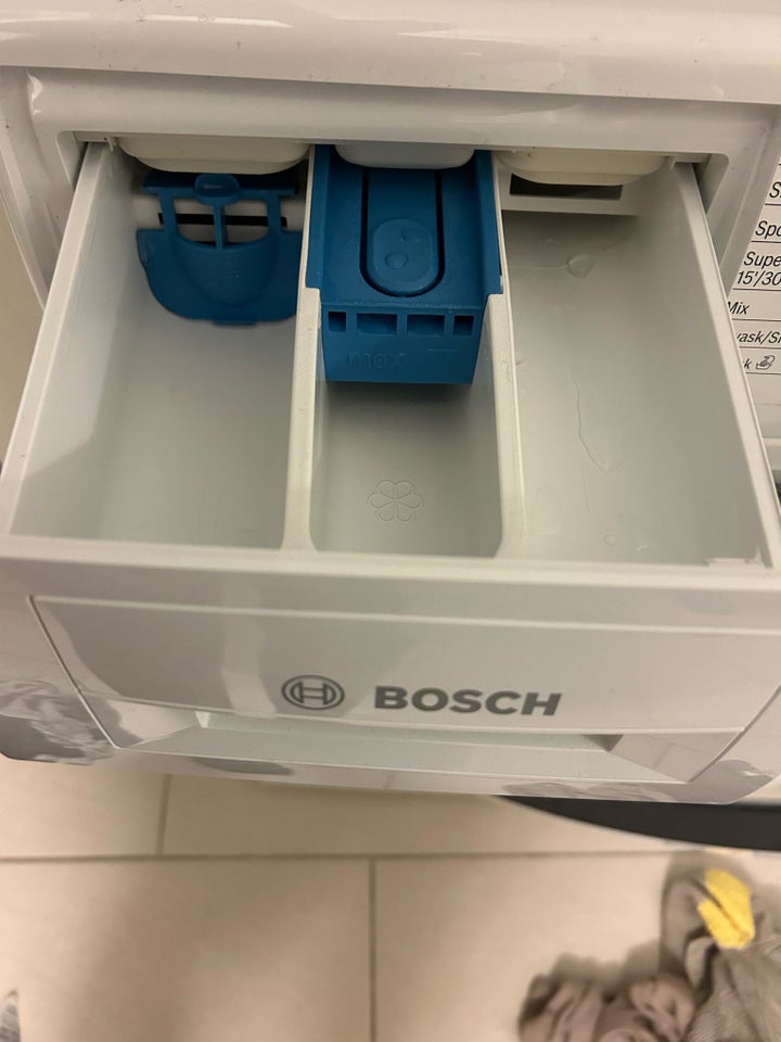 Bosch vaskemaskine, frontbetjent