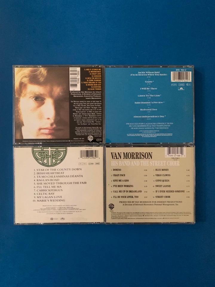 VAN MORRISON: 4 CD ALBUMS, rock