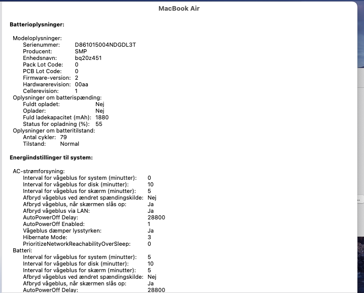 MacBook Air, 2015, 1,6 GHz