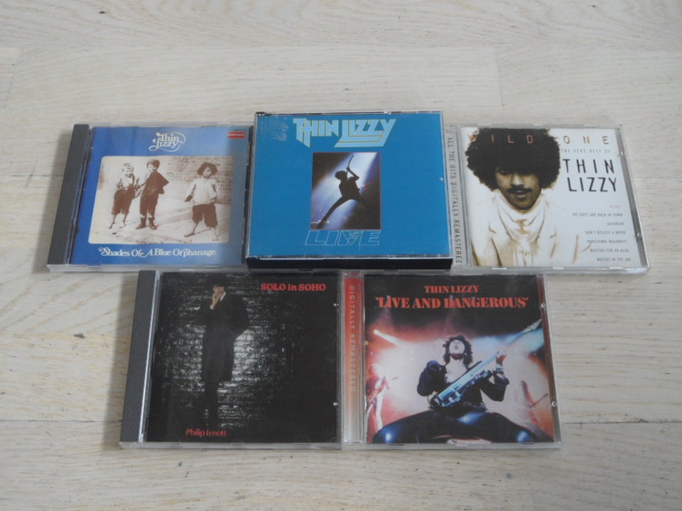 THIN LIZZY: 5 CD MED THIN LIZZY, rock