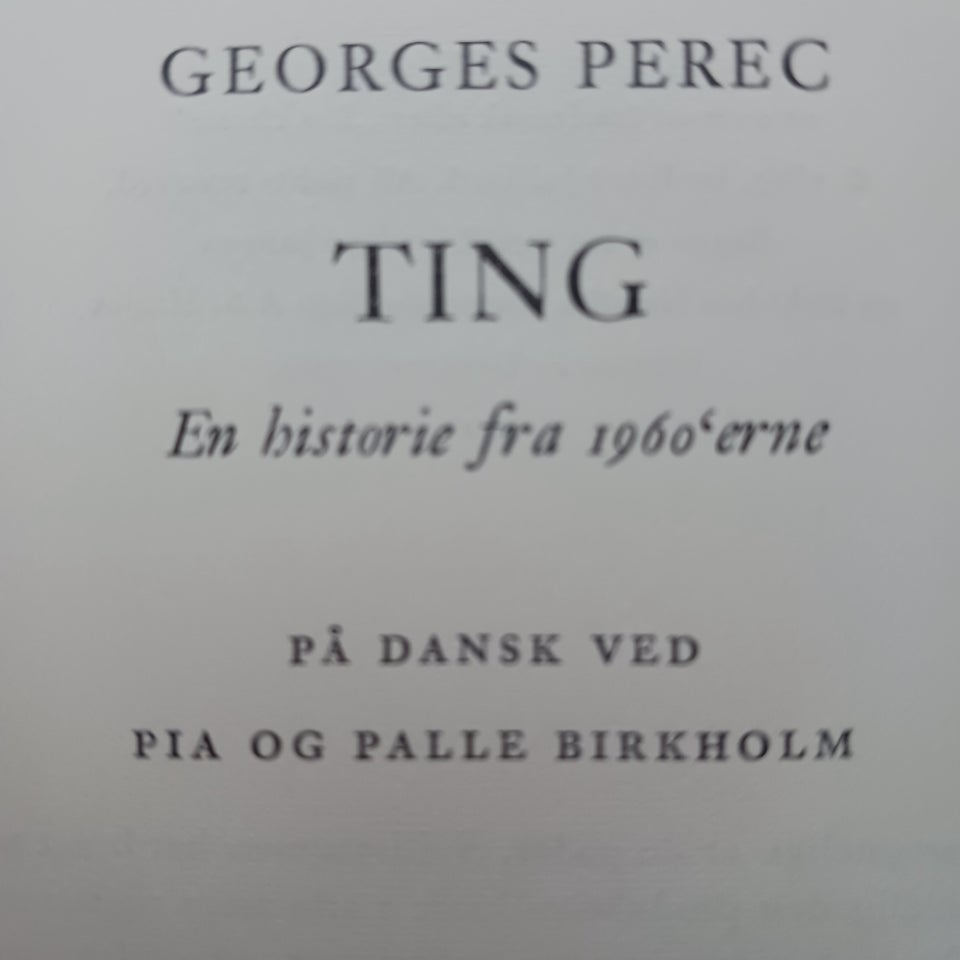 TiNG, Perec, Georges