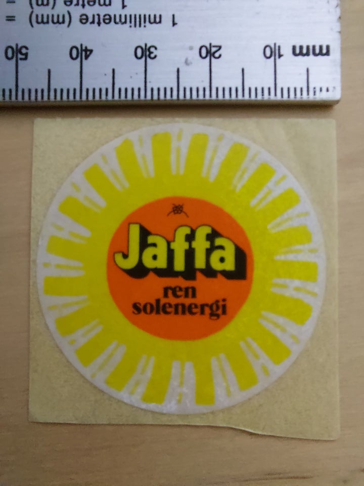 Klistermærker, Jaffa solenergi