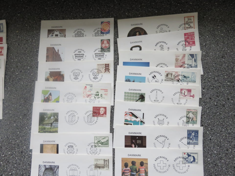 Danmark, stemplet, FDC