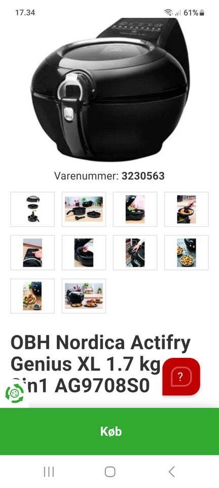 Actifry Genius xl 2in1 , OBH NORDICA