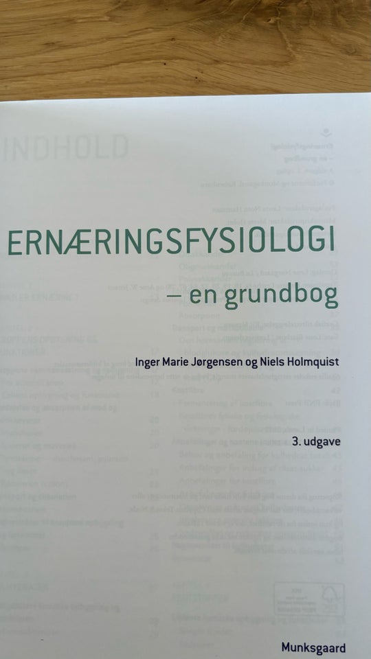 Ernærings fysiologi - en grundbog ,