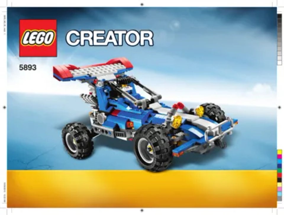 Lego Creator, 5893 - Blå racerbil