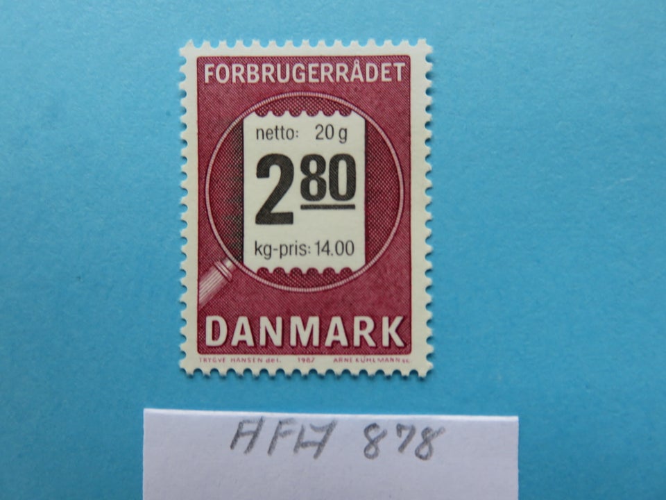 Danmark, postfrisk, AFA 878