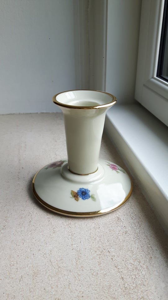 Porcelæn Lysestage KPM Roser 