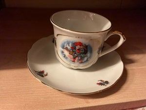 Porcelæn Kaffestel Firkløveren