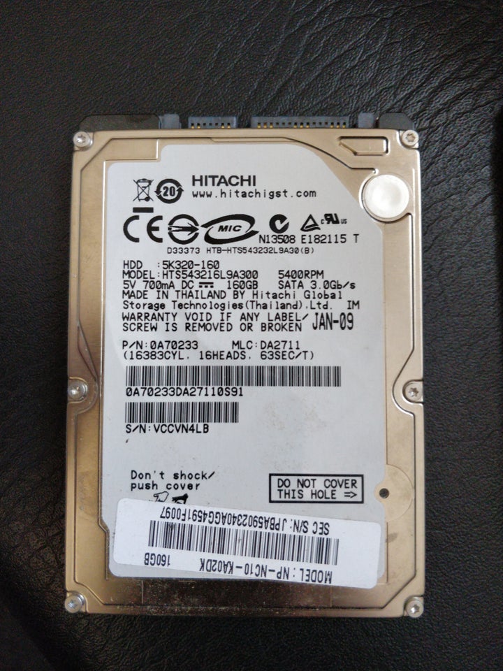 Hitachi 160 GB Rimelig