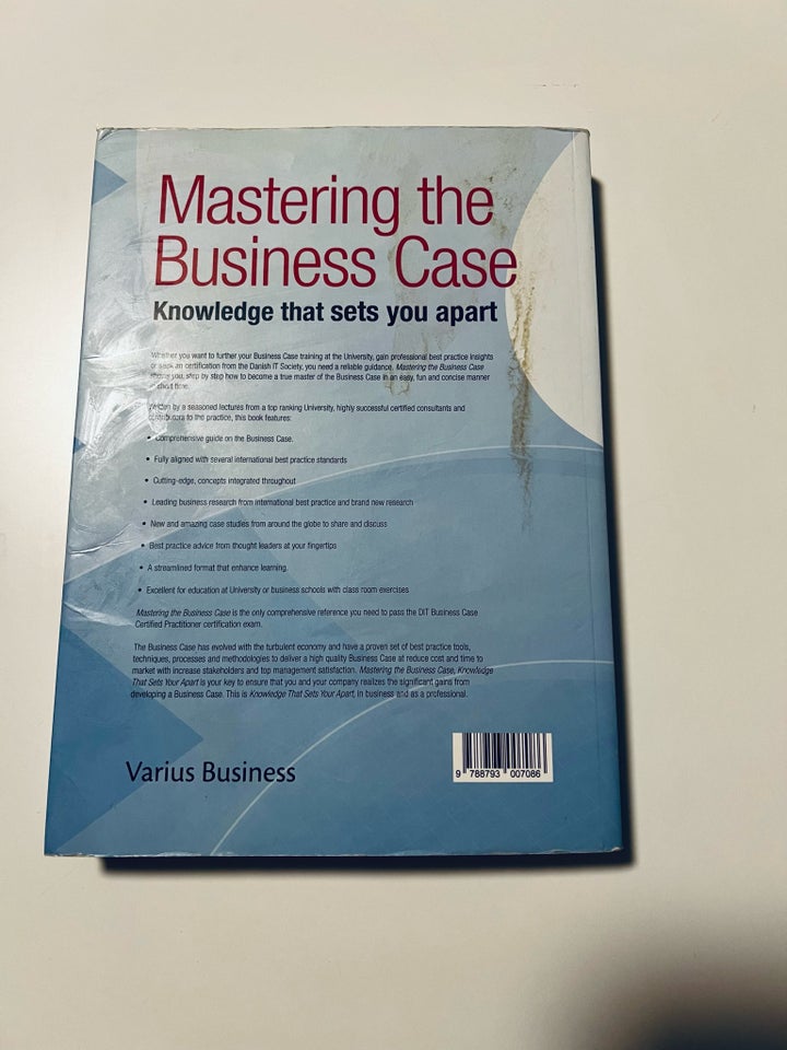 Mastering the Business Case, emne: