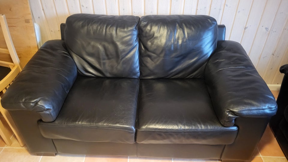 Sofa, læder, 2 pers.