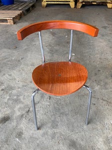 Spisebordsstol Træ/stål