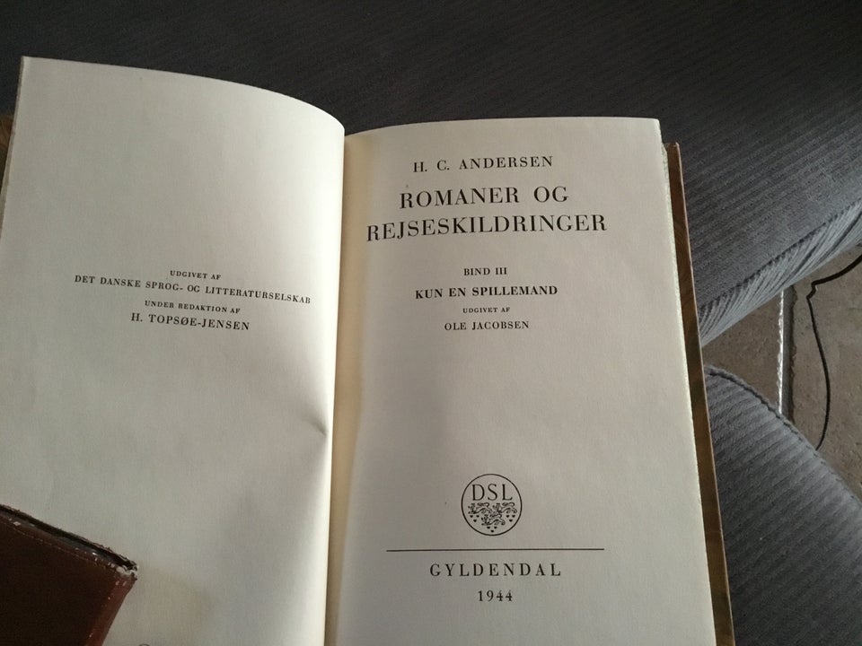 Romaner og rejseskildringer, H C