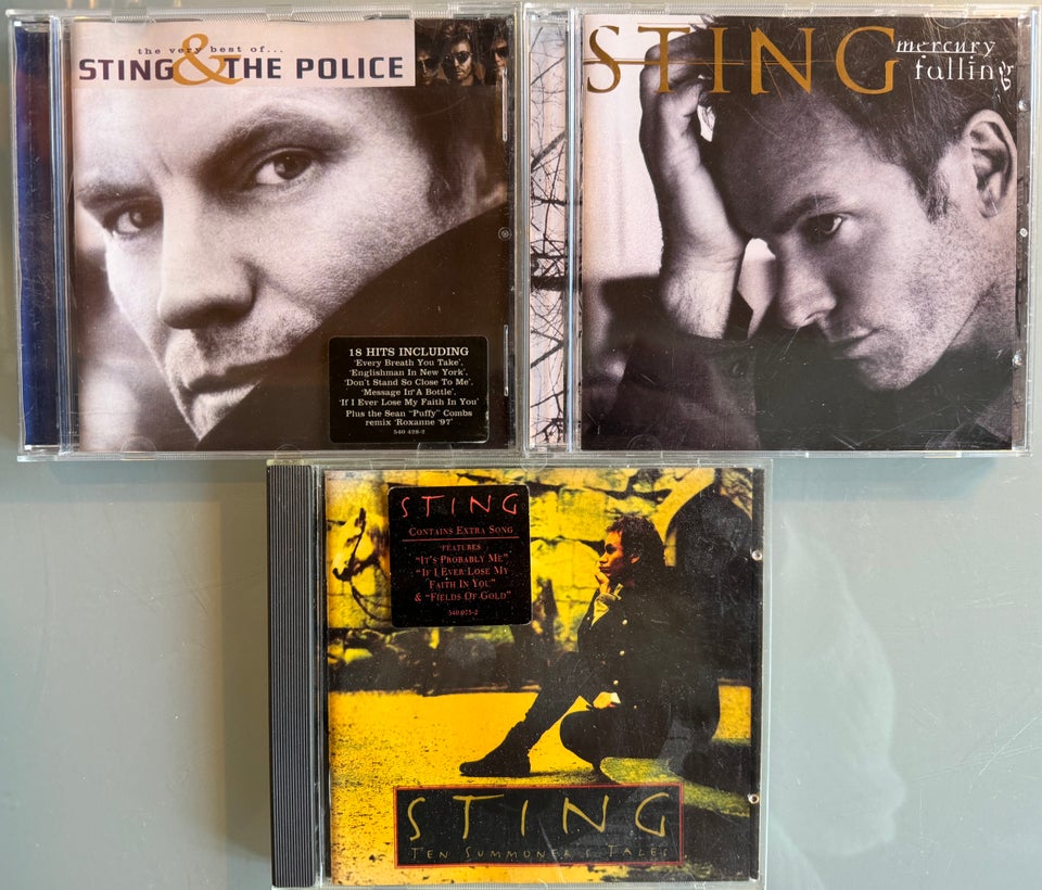 Sting: Samling, i alt, pop