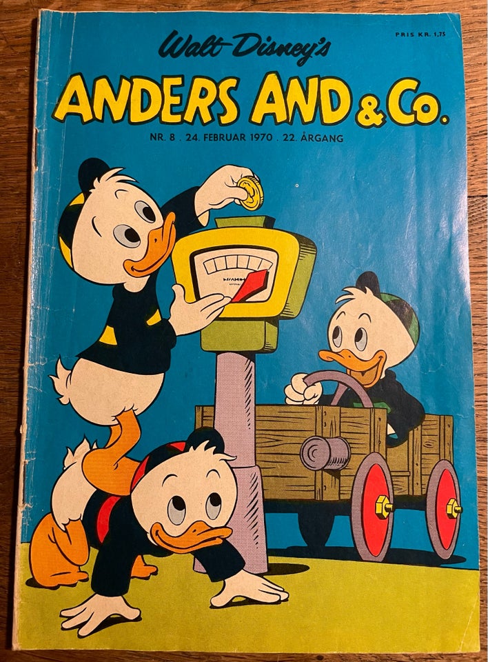 Anders And 1970 nr. 8, Walt Disney,