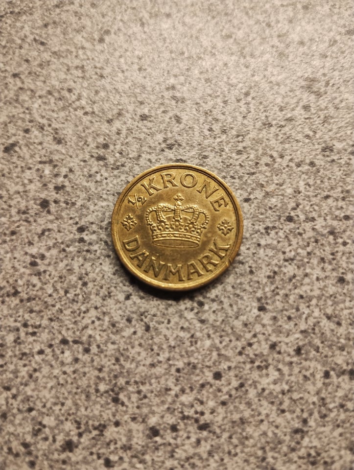 Danmark, mønter, 1/2 krone