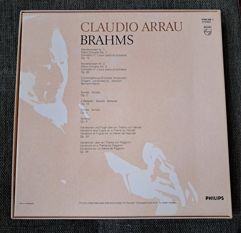 LP, BRAHMS/Arrau, Claudio Arrau -