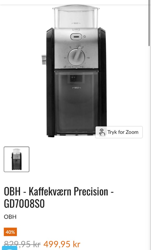 Kaffekværn, OBH